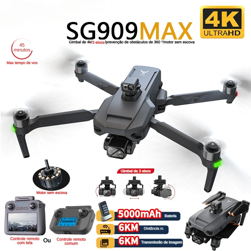 Drone Kit Professional - ZLL SG909 SG909MAX Drone professionnel avec
